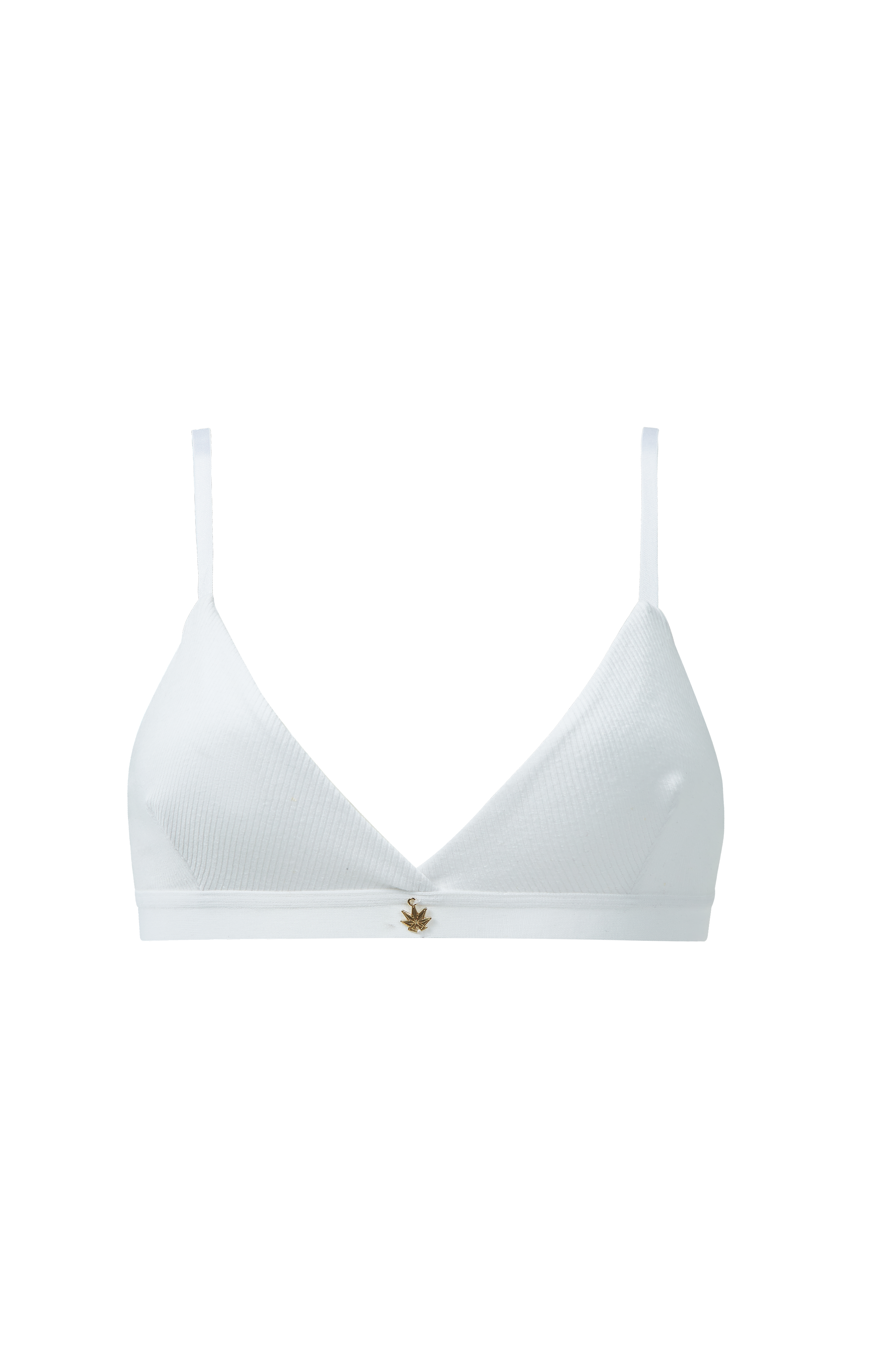TRIANGLE HEMP RIB BRA